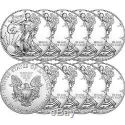 2018 Silver American Eagle BU 10pc