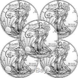 2018 Silver American Eagle BU 5pc