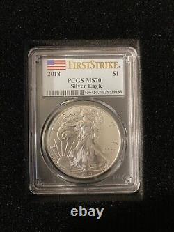 2018-W 1oz Silver American Eagle Dollar PCGS PR 70 DCAM First Strike