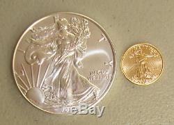2019 1 oz American Silver Eagle & 2019 1/10 oz American Gold Eagle Bullion Coins