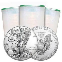 2019 American $1 Silver Eagle Roll Of 20 Coins 999 Fine Silver 20 Troy Ounces