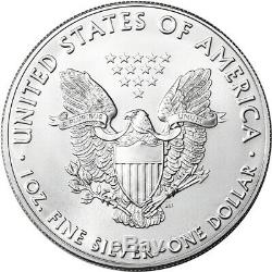 2019 American Silver Eagle 1 oz $1 BU Five 5 Coins