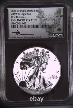 2019 Ngc First Release Pf70 Pride Of Two Nations Amer. Eagle