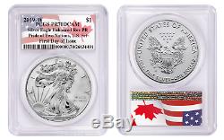 2019 PRIDE OF TWO NATIONS SET PCGS REVERSE PR70 FIRST DAY OF ISSUE FLAG Pop 250