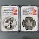 2019 Pride of 2 Nations Silver Eagle Rev PF & Maple Leaf NGC, PF70 (69734)