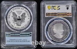 2019 Pride of Two Nations Reverse Proof Silver Eagle & Maple Leaf 2-Coin Set PCG