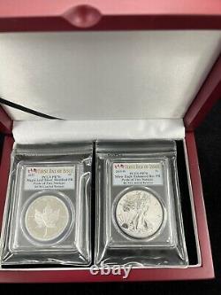 2019 Rcm Pride Of Tw Nations Eagle/maple Setpcgs Pr70 First Day Of Issuerare