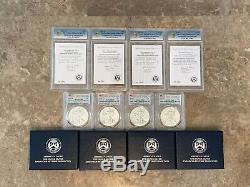 2019 S $1 Enhanced Reverse Proof Silver Eagle and COA PCGS PR69 First Strike