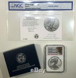 2019-S American Eagle One Ounce Silver Enhanced Reverse Proof Coin NGC PF70 FR