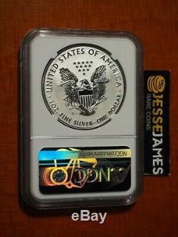 2019 S ENHANCED REVERSE PROOF SILVER EAGLE NGC PF70 EARLY RELEASE TROLLEY With OGP