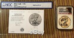 2019 S Enhanced Reverse Proof $1 American Silver Eagle NGC PF70 First Release