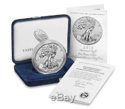 2019 S Enhanced Reverse Proof Silver Eagle (19xe), Ngc Pf70, First Release