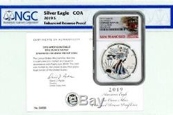 2019 S Silver Eagle Reverse Enhanced Ngc Pf 70 Early Releases 5826280-020