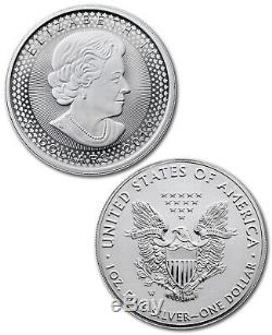 2019 Silver Eagle & Maple Pride of Two Nations 2-Coin RCM Set OGP SKU58353