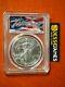 2019 Silver Eagle Pcgs Ms70 Flag Thomas Cleveland First Day Of Issue Fdi Label