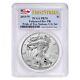 2019 W 1 oz Reverse Proof Silver Eagle PCGS PF 70 Pride of Two Nations-Two Flags