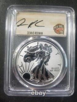 2019 W Pcgs Enhanced Rev Pr70 Dennis Rodman Pride Of Two Nations Silver Eagle $1