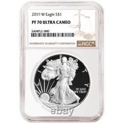 2019-W Proof $1 American Silver Eagle NGC PF70UC Brown Label