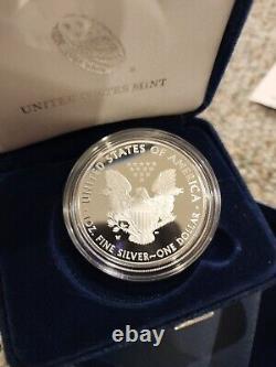 2019 s US Mint American Eagle Proof 1 oz Silver Dollar Coin with OGP & COA