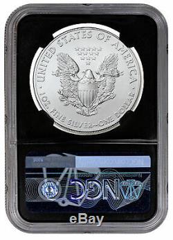 2020 1 oz American Silver Eagle Coin NGC MS70 FDI Black Core Mercanti Signed