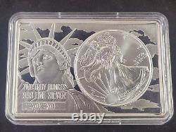 2020 3 oz American Silver Eagle and Holder. 999 Silver Coin and Silver Holder