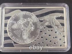 2020 3 oz American Silver Eagle and Holder. 999 Silver Coin and Silver Holder
