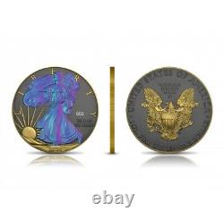 2020 Chameleon 1 oz American Silver Eagle $1 Coin Space Metals (RARE)