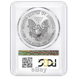 2020 (P) $1 American Silver Eagle PCGS MS70 Emergency Production FDOI Flag Label