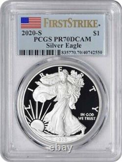 2020-S $1 American Silver Eagle PR70DCAM First Strike PCGS