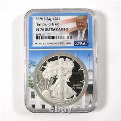 2020 S American Eagle Dollar PF 70 UCAM NGC 1 oz Silver SKUCPC3555