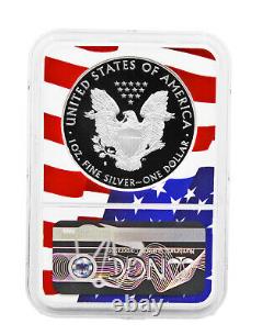 2020-S Proof $1 American Silver Eagle PF70 Ultra Cameo FDOR Flag Core