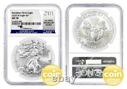 2020 W $1 Burnished Silver Eagle NGC MS70 Mercanti Signature U. S. Mint Engraver