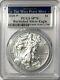 2020 W $1 Pcgs Sp70 Burnished Silver American Eagle. 999 Fine West Point Label