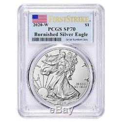 2020-W American Silver Eagle Burnished PCGS SP70 First Strike