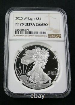 2020 W American Silver Eagle Ngc Pf 70