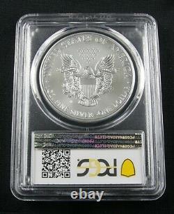 2020 W Burnished American Silver Eagle Pcgs Sp 70