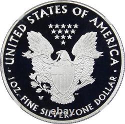 2020-W PROOF PF70 Silver American Eagle NGC FDI Trump Congratulations Label MAGA