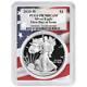 2020-W Proof $1 American Silver Eagle PCGS PR70DCAM FDOI Flag Frame