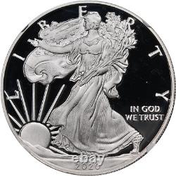 2020-W Silver American Eagle $1 NGC PF70UCAM Congratulations Set Mercanti STOCK