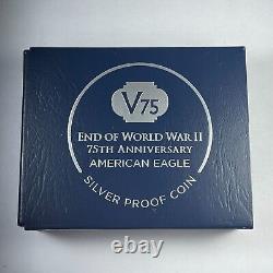 2020-W V75 Privy American Silver Eagle Proof ASE WW2 World War In OGP READ