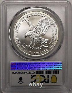 2021 $1 Silver Eagle Type 2 PCGS MS69 At Dusk & At Dawn 445th Coin Struck