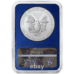 2021 $1 Type 1 American Silver Eagle 3pc Set NGC MS70 ER Blue Label Red White Bl