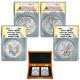 2021 $1 Type 1 and Type 2 Silver Eagle Set MS70 First Release 2 coin set