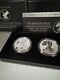 2021 American Eagle One Ounce Silver Reverse Proof Two Coin Set Designer Edition