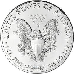 2021 American Silver Eagle 1 oz $1 BU Five 5 Coins