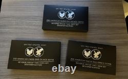 2021 American Silver Eagle One Ounce Reverse Proof Two-coin Set Designer Edition