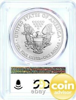 2021 (P) $1 Silver Eagle Emergency Issue PCGS MS70 First Day of Issue