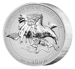 2021 P $2 Australia 2oz Silver Reverse Proof Wedge Tailed Eagle UHR OGP COA