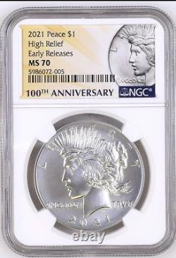 2021-P Peace Dollar NGC MS70 Early Releases