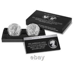 2021 Reverse Proof $1 American Silver Eagle Designer Edition 2pc Set Box, OGP